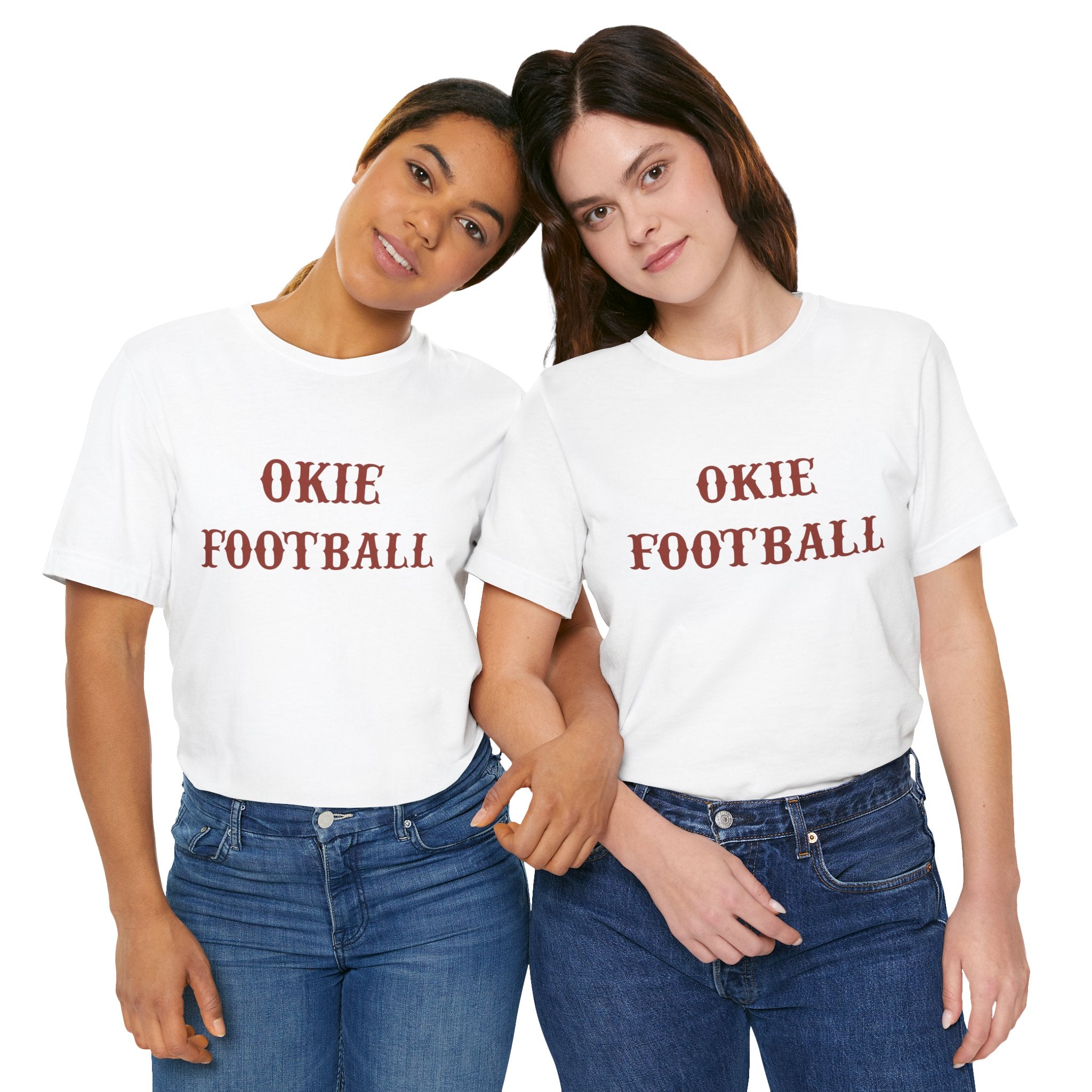 Okie Football Tee — Vintage Rustic Crewneck T‑Shirt for Fans