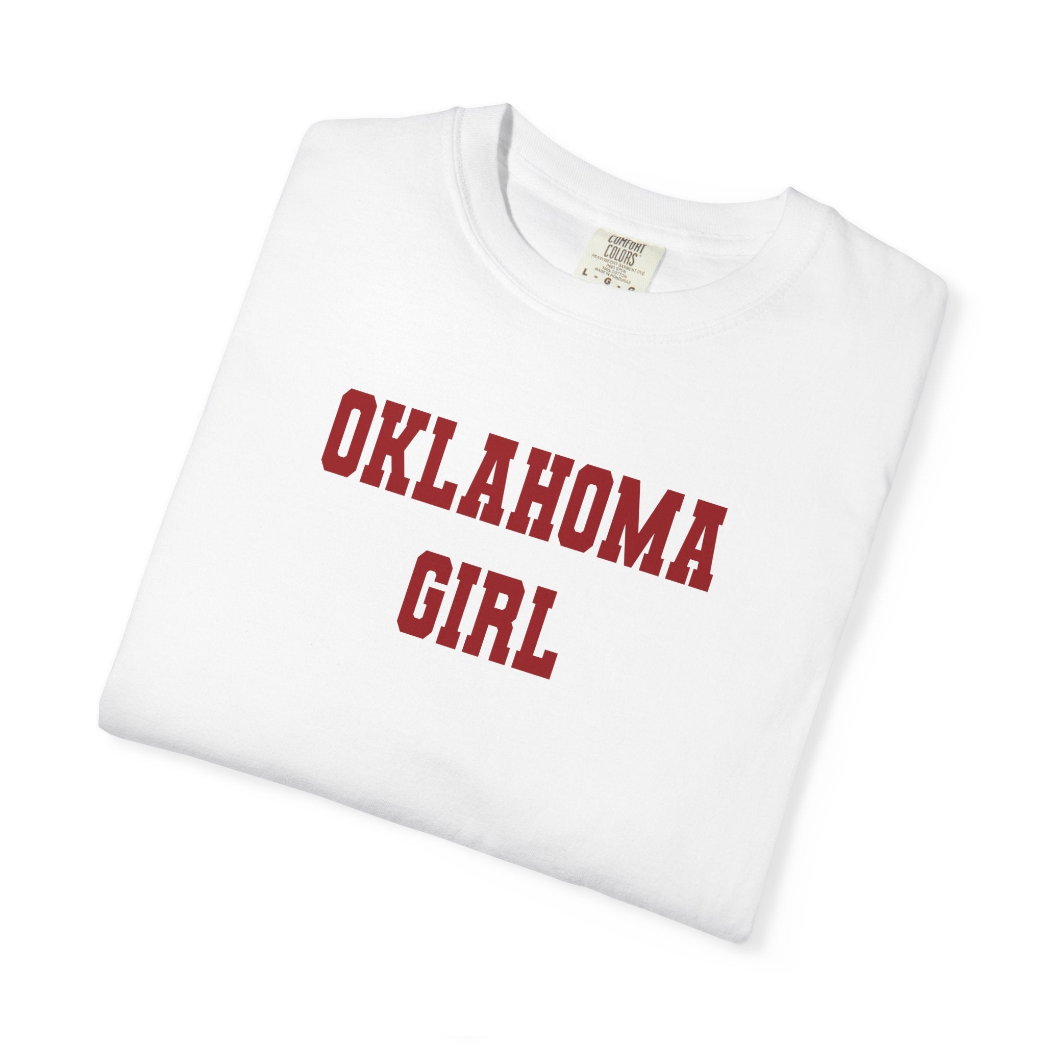 Oklahoma Girl T‑Shirt — Vintage Collegiate State Pride Tee