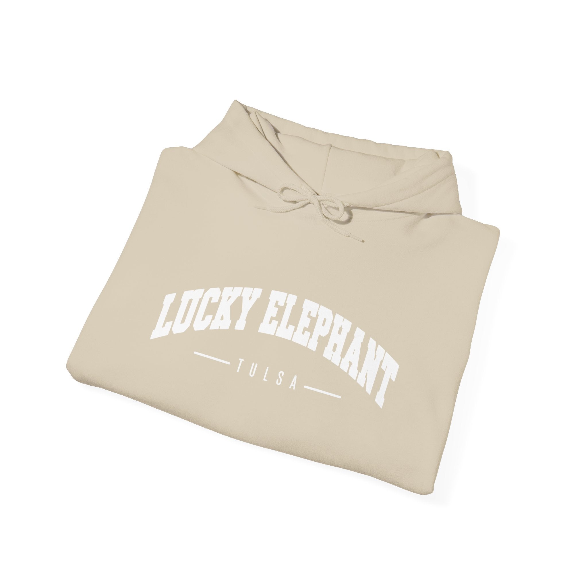 Lucky Elephant Hoodie – Tulsa Vintage Varsity Logo Sweatshirt