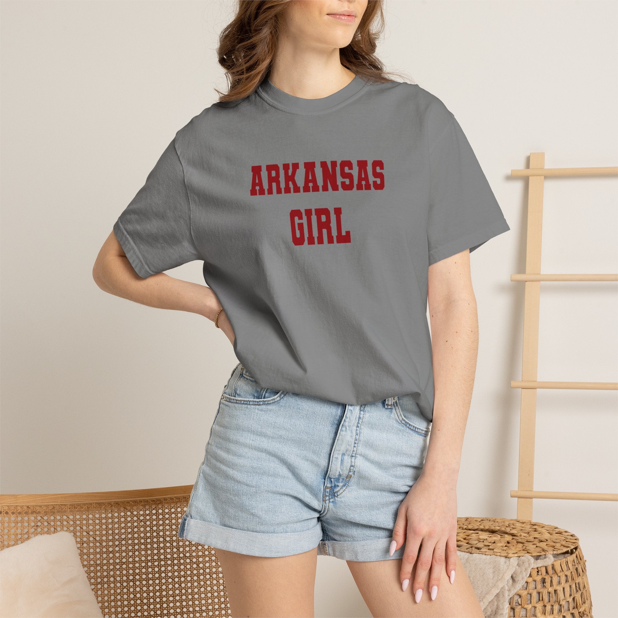Arkansas Girl T-Shirt — Vintage Collegiate State Pride Tee