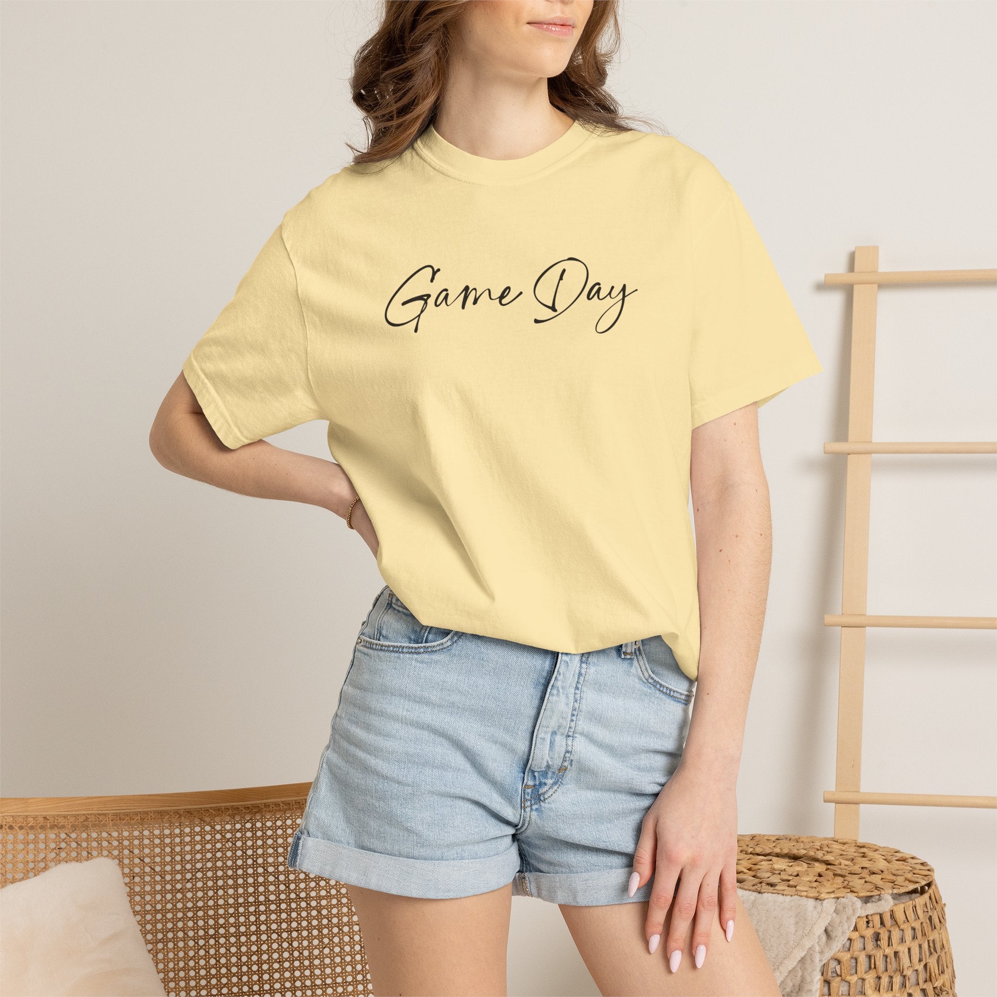 Game Day T-Shirt — Minimal Script Sports Tee