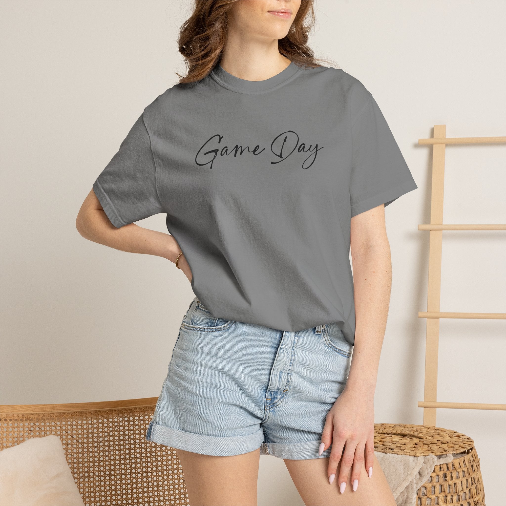 Game Day T-Shirt — Minimal Script Sports Tee