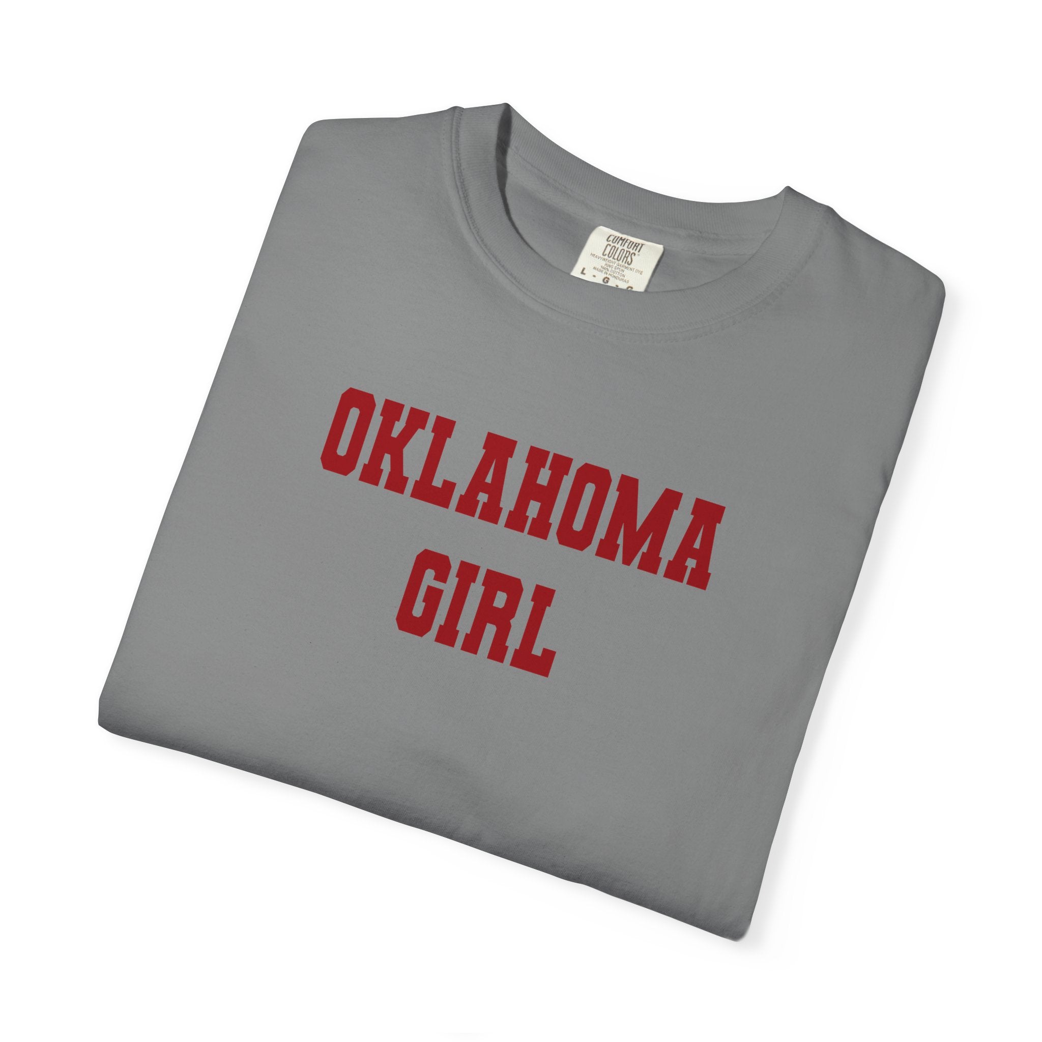 Oklahoma Girl T‑Shirt — Vintage Collegiate State Pride Tee