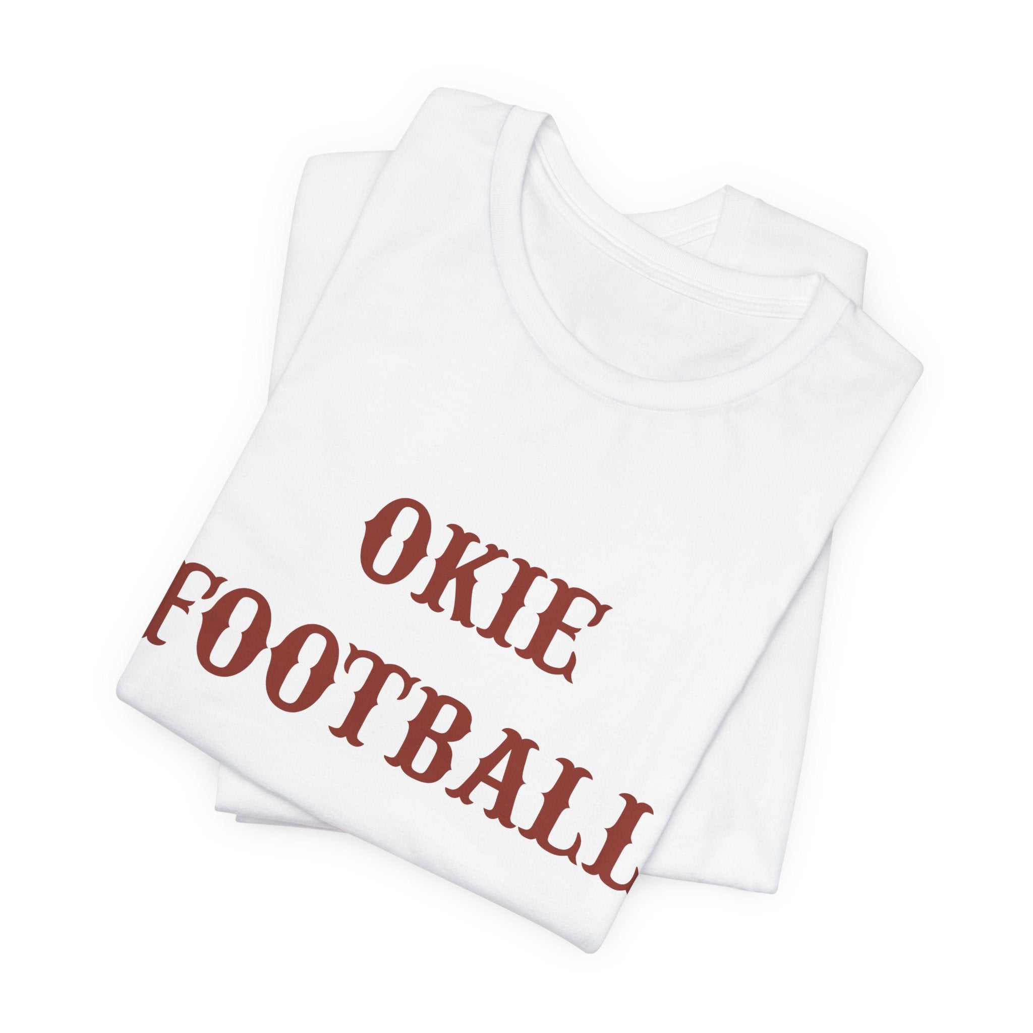 Okie Football Tee — Vintage Rustic Crewneck T‑Shirt for Fans