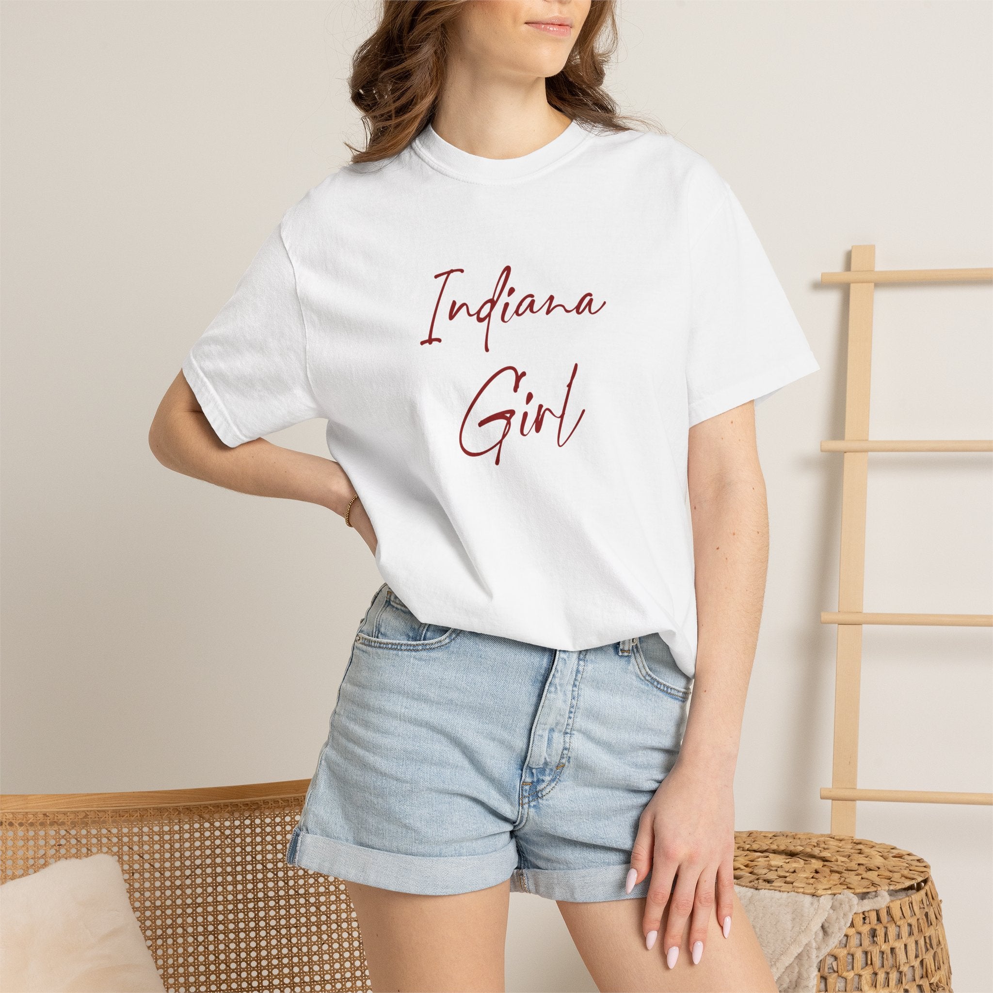 Indiana Girl T-Shirt — Script College Pride Tee