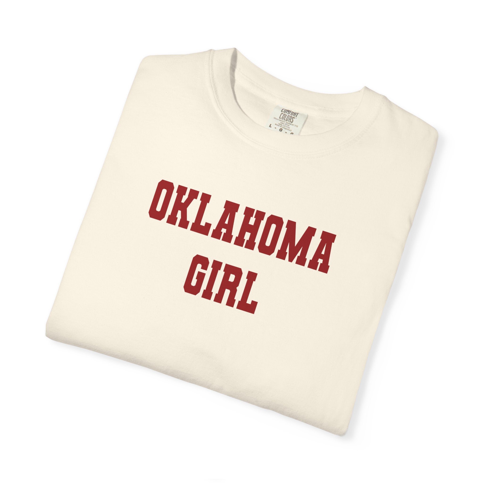 Oklahoma Girl T‑Shirt — Vintage Collegiate State Pride Tee
