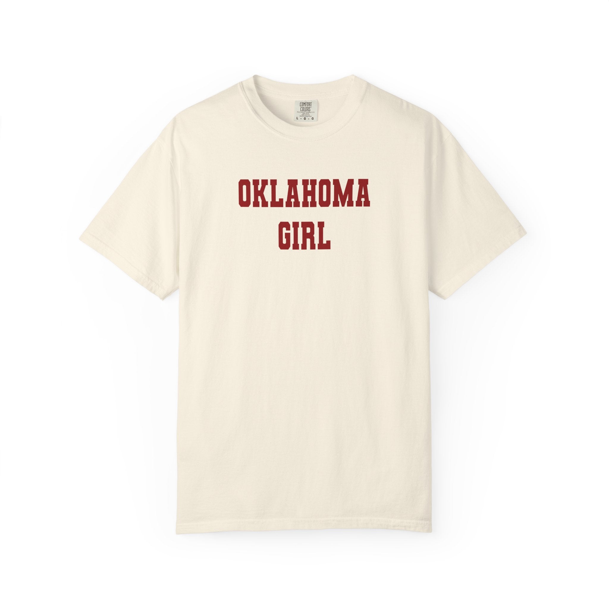Oklahoma Girl T‑Shirt — Vintage Collegiate State Pride Tee