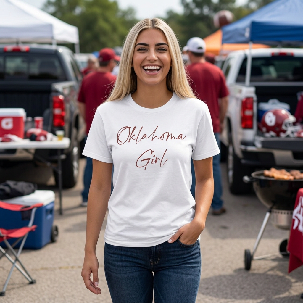 Oklahoma Girl Game Day T-Shirt